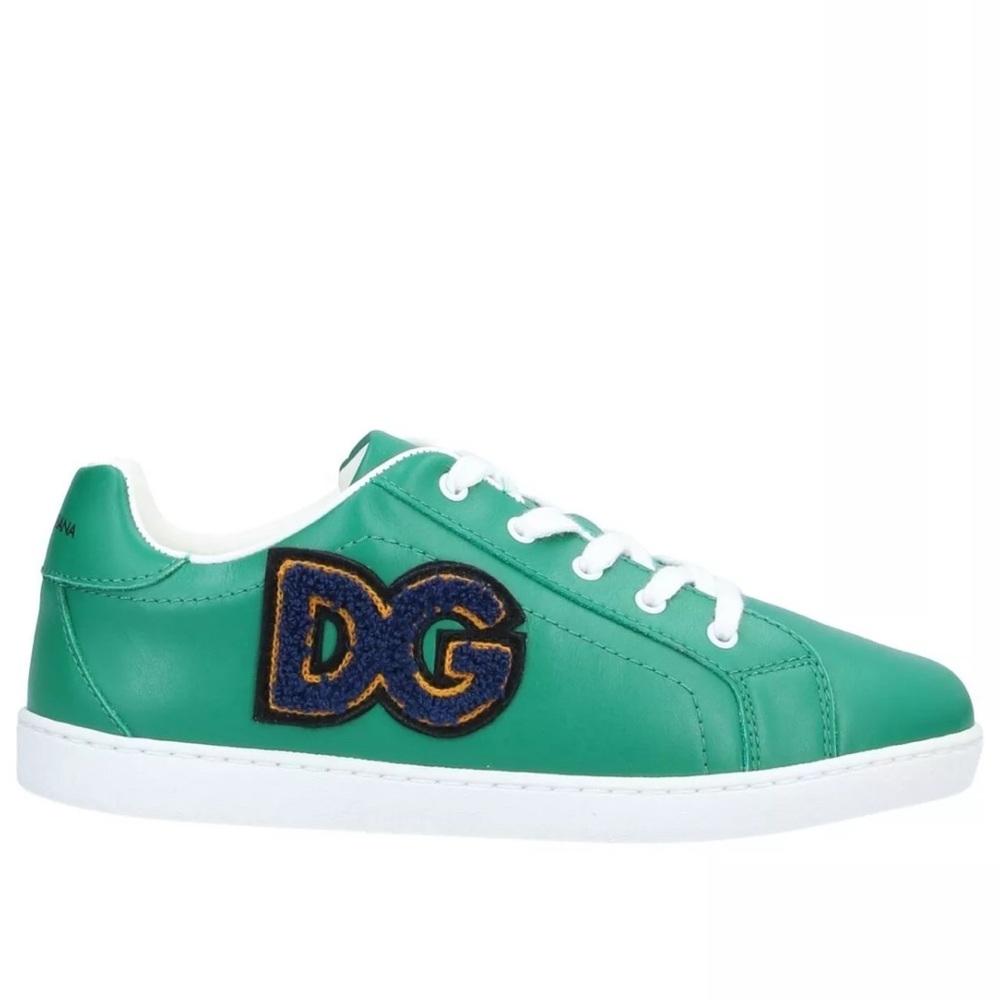 Dolce & Gabbana Green Sneakers with DG Logo